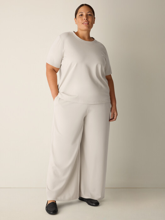 Lightweight Ponte Crew Neck Tee