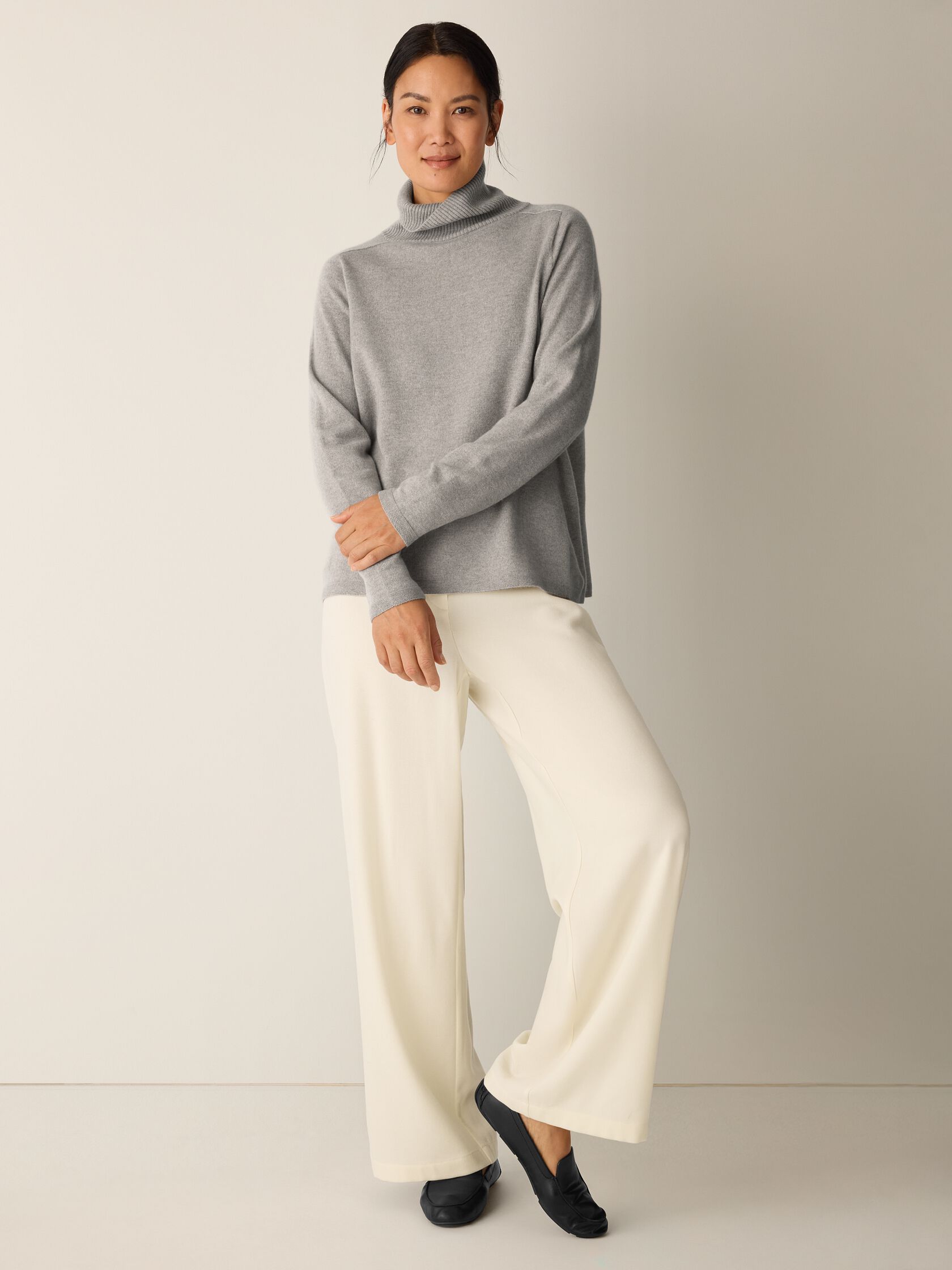 Italian Cashmere Turtleneck Top