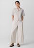 Organic Cotton Pucker Notch Collar Shirt