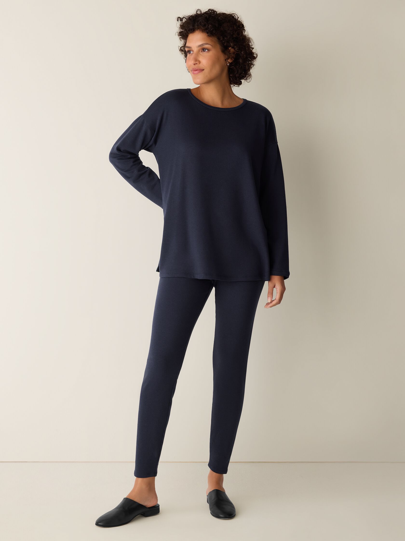 Cozy Brushed Terry Hug High-Waisted Leggings