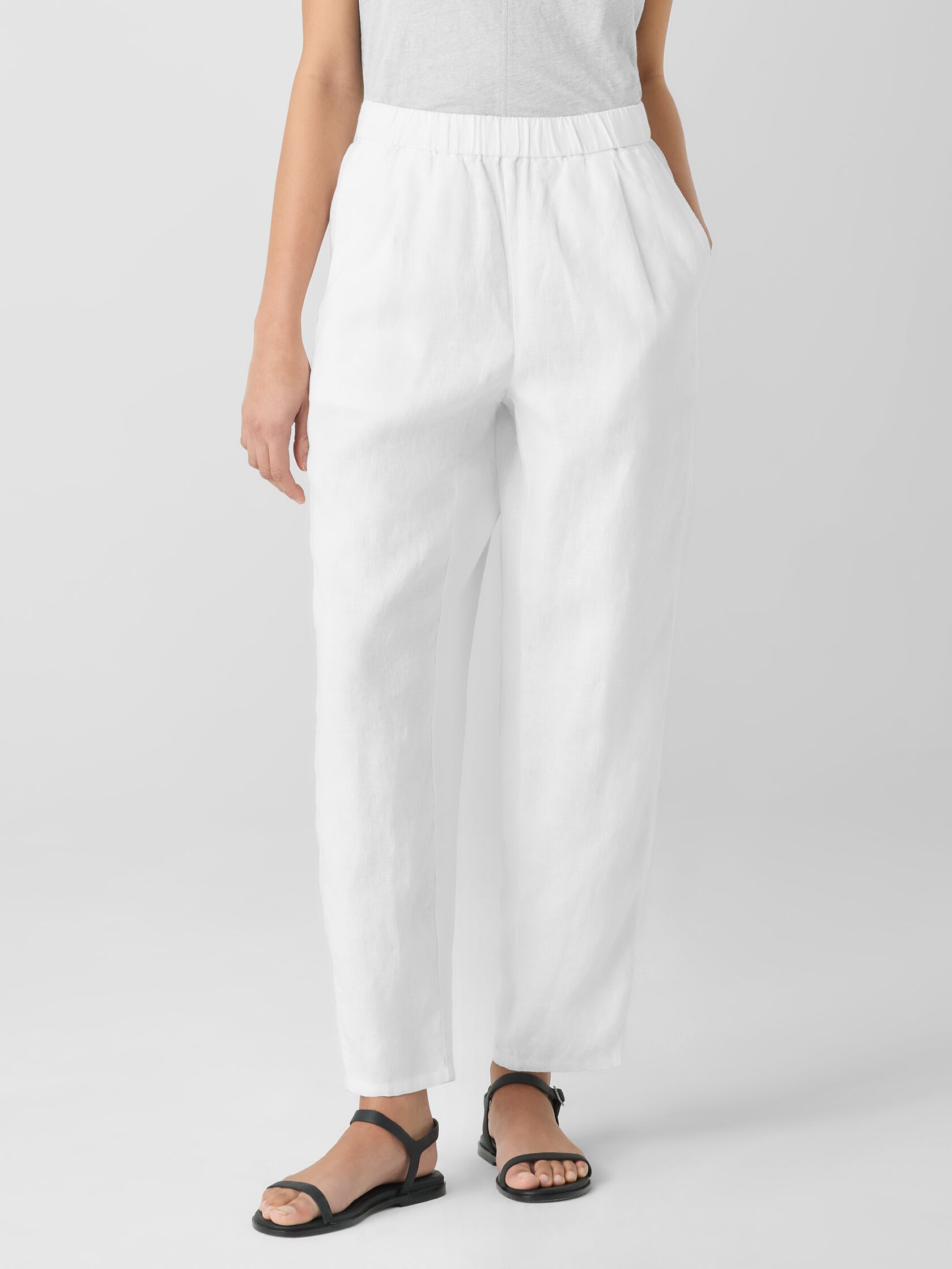 Organic Linen Tapered Pant