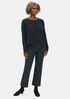 Organic Cotton Twill Flare Cropped Pant