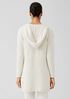 Peruvian Organic Cotton Crimp Hooded Cardigan