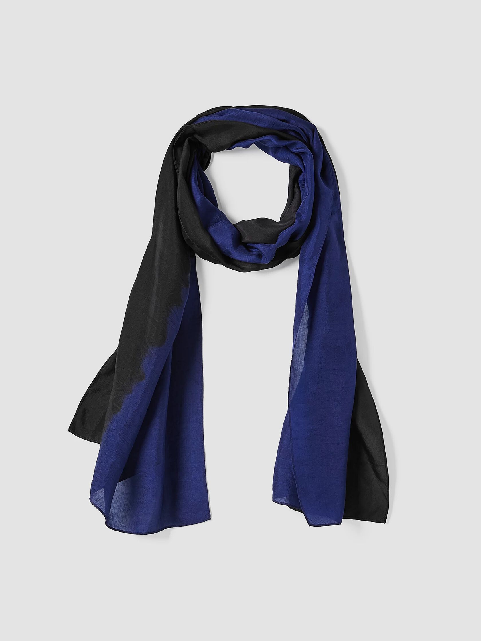 Hand-Dyed Abstract Silk Scarf