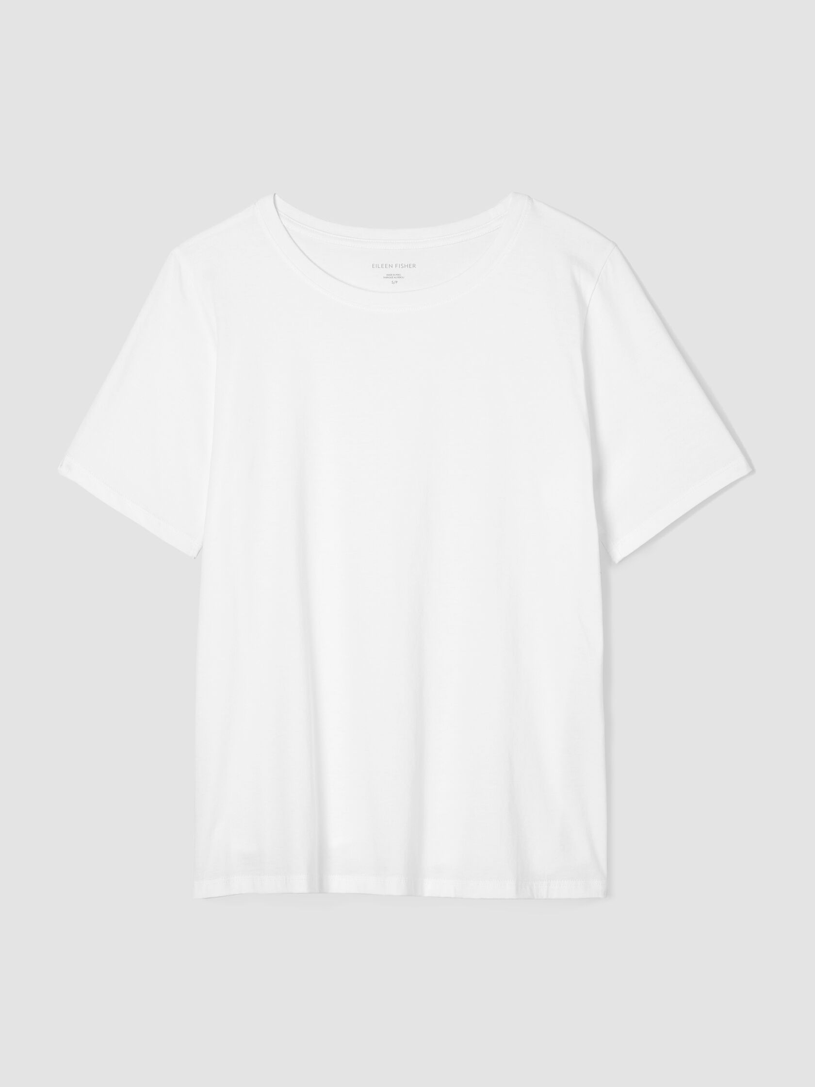 Organic Pima Cotton Jersey Round Neck Tee