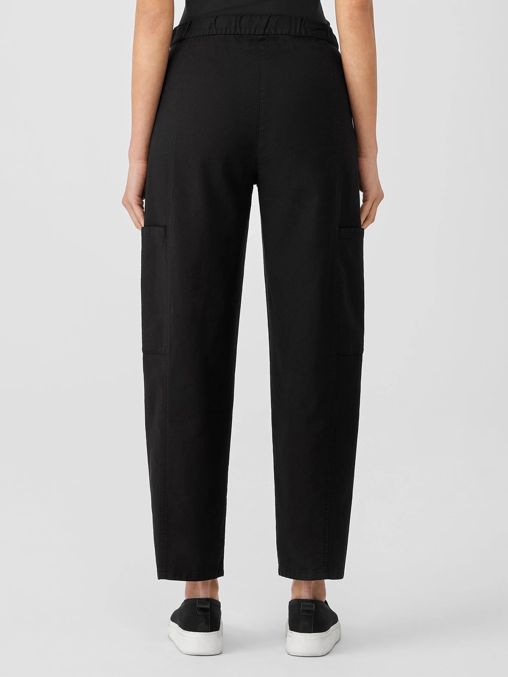 Cotton Hemp Stretch Lantern Pant