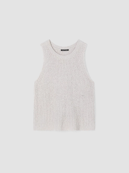 Cotton Fluff Crew Neck Top