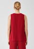 Organic Cotton Slubby Rib Knit Crew Neck Tank