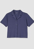 Organic Cotton Interlock Notch Collar Sleep Shirt