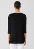 Organic Linen Jersey Bateau Neck Top