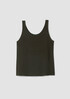 Stretch Silk Jersey Scoop Neck Tank