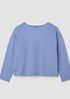 Garment-Dyed Organic Cotton Terry Bateau Neck Box-Top