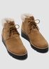 Kenille Sport Suede Wedge Bootie
