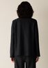 M&eacute;lange Felted Wool Jersey Angled Jacket in&nbsp;Regenerative Wool