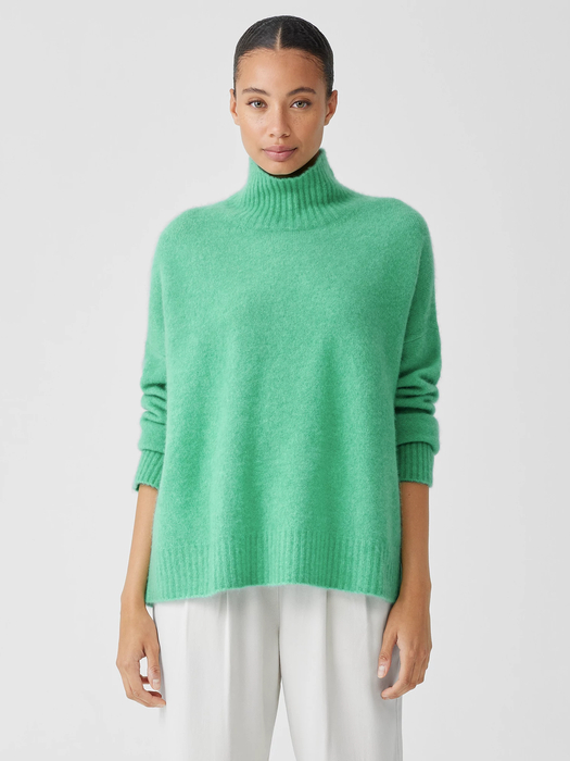 Cashmere Silk Bliss Turtleneck Box-Top