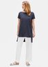 Tencel Rib Bateau Neck Tunic