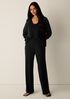 Ribbed Knit Wide-Leg Pant