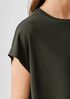 Stretch Silk Jersey Square Top