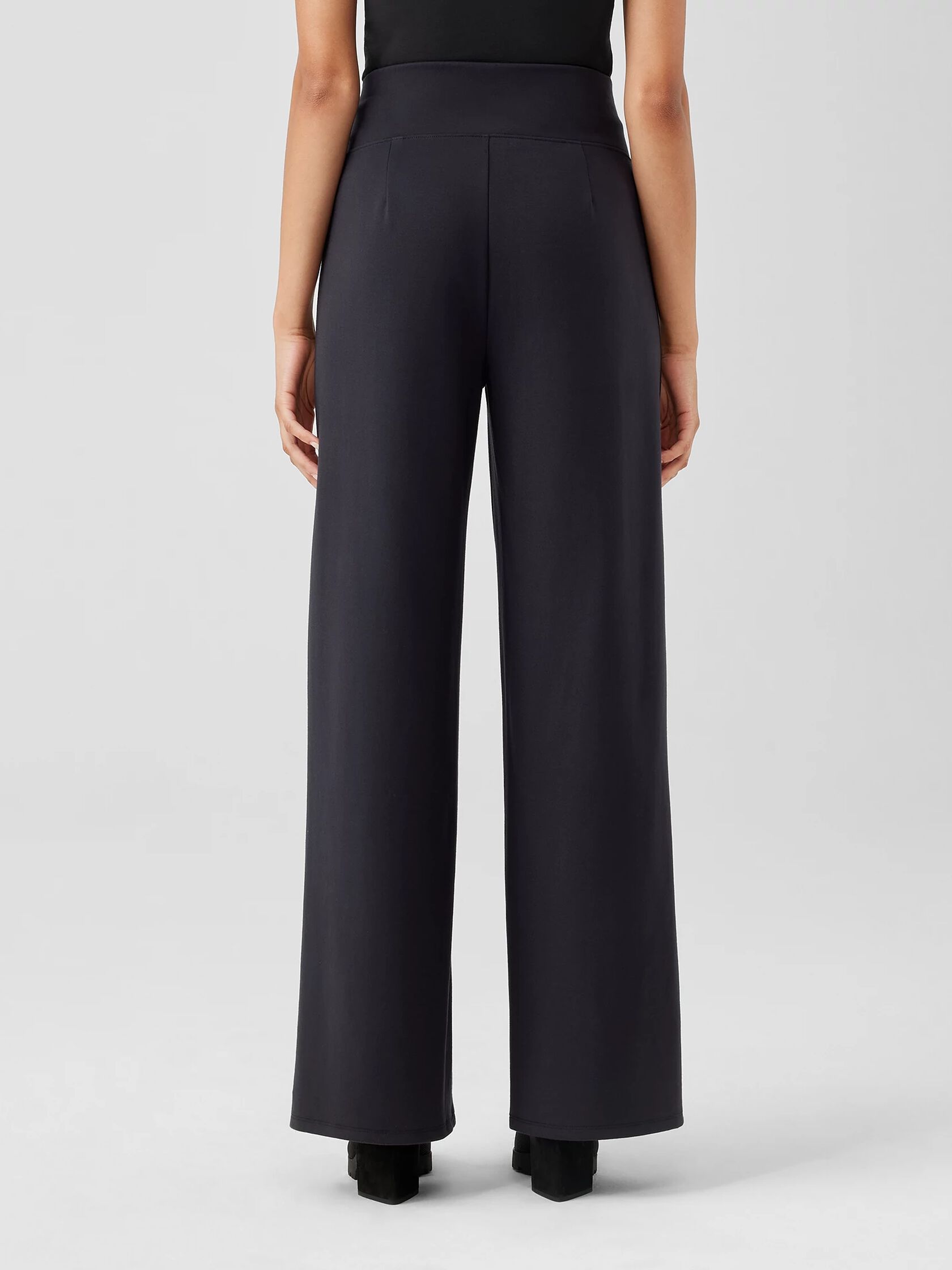 Washable Flex Ponte Wide-Leg Pant | EILEEN FISHER