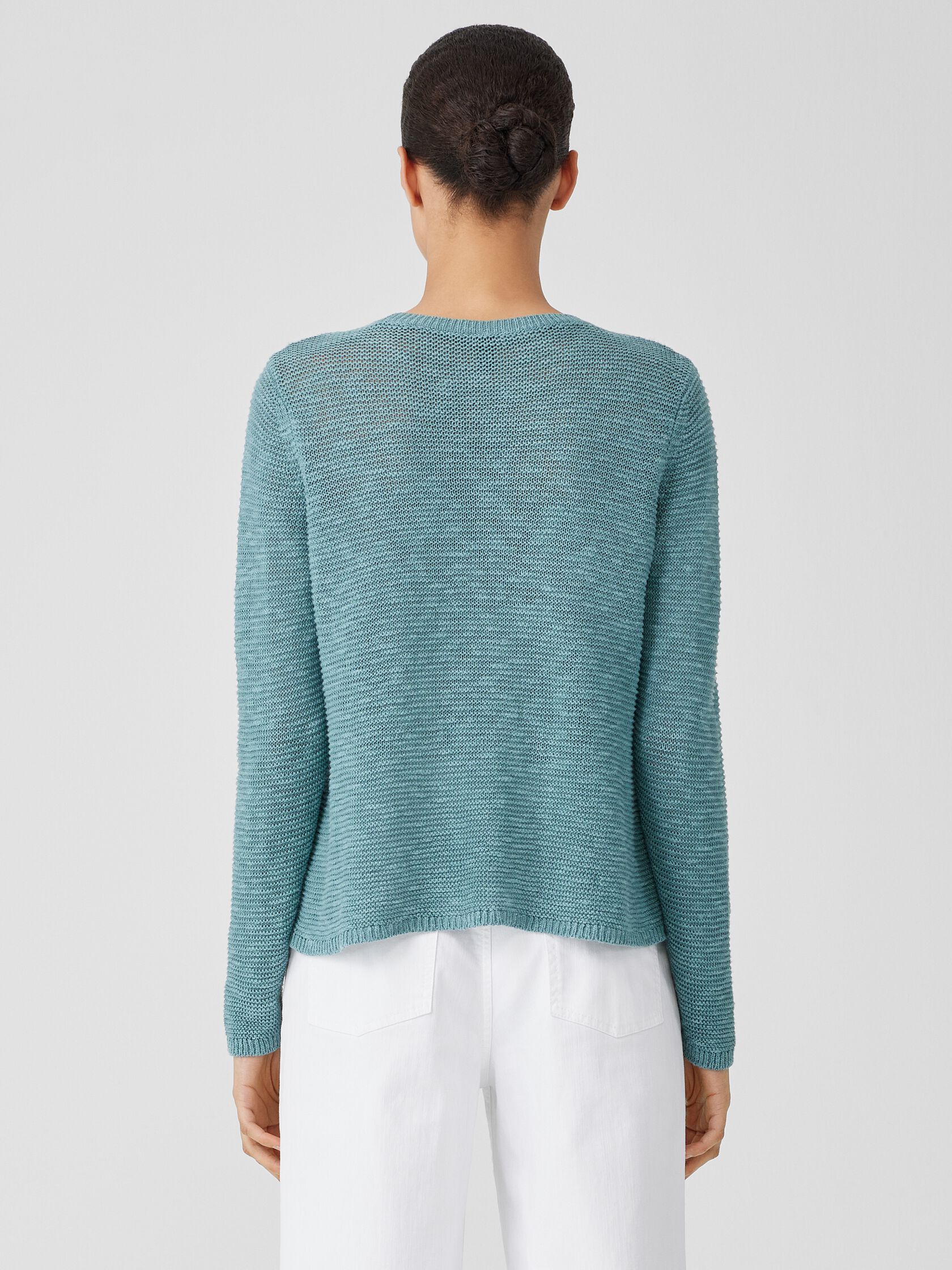 Organic Linen Cotton Crew Neck Top
