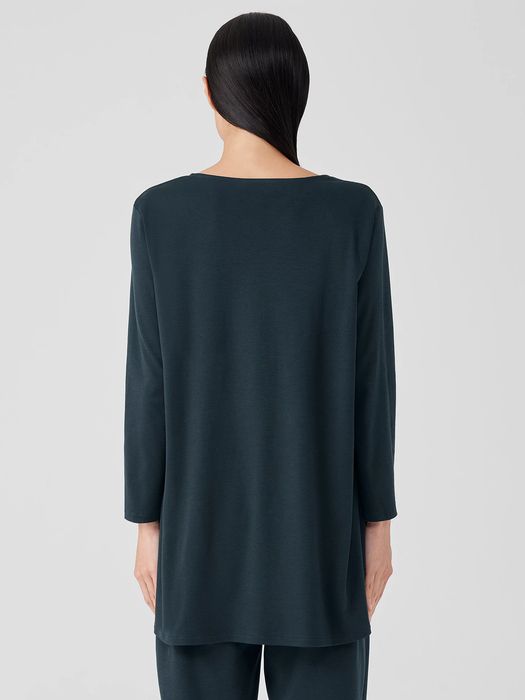 Organic Cotton Interlock U-Neck Sleep Top