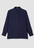 Puckered Organic Linen Stripe Classic Collar Shirt