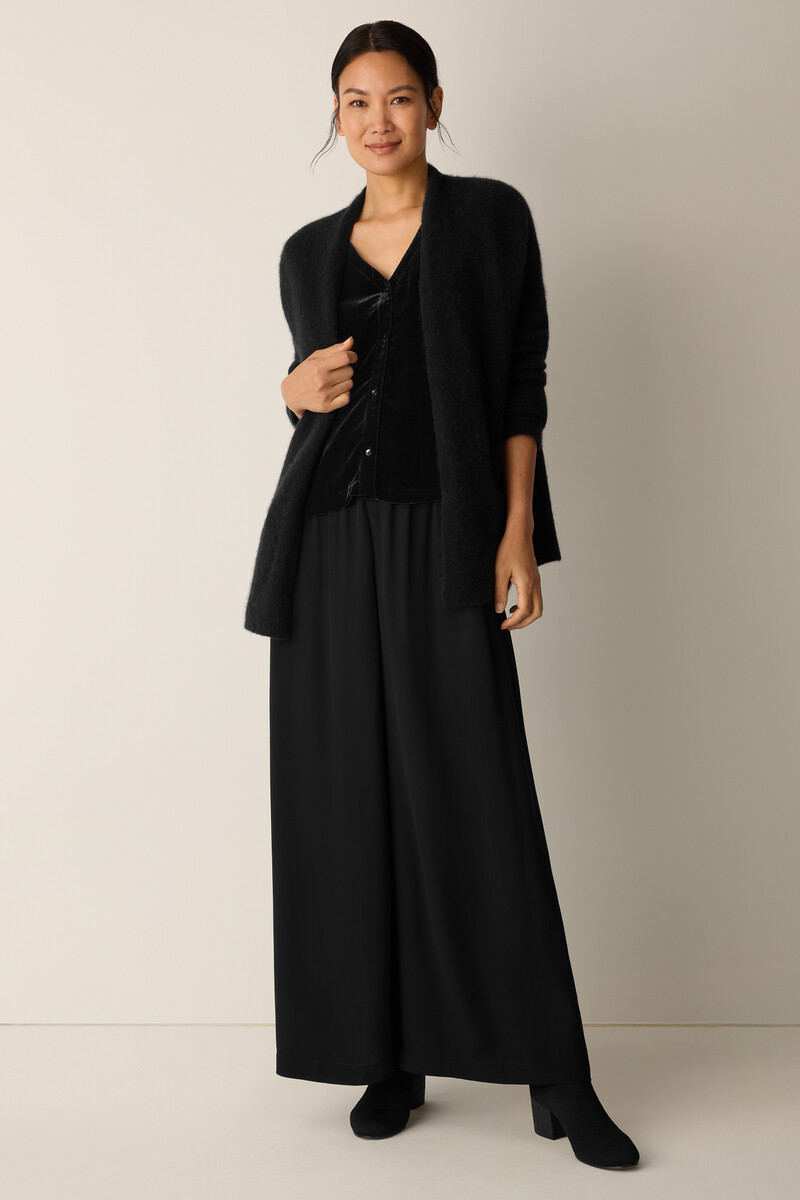 Silk Georgette Crepe Wide-Leg Pant Silk Georgette Crepe Wide-Leg Pant