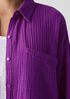 Organic Cotton Lofty Gauze Classic Collar Long Shirt