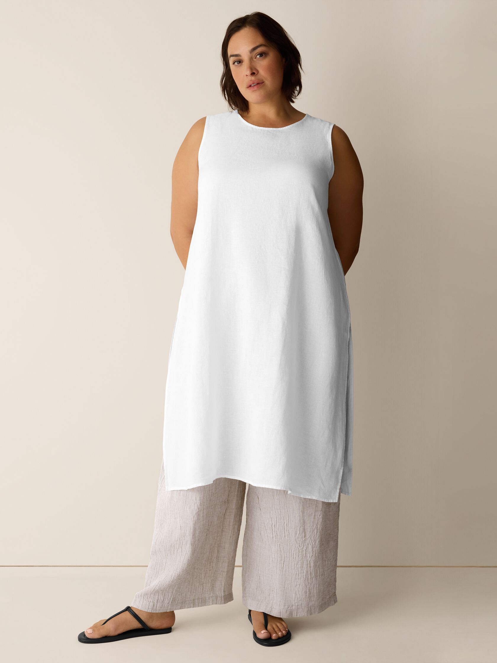 Organic Handkerchief Linen Long Shell