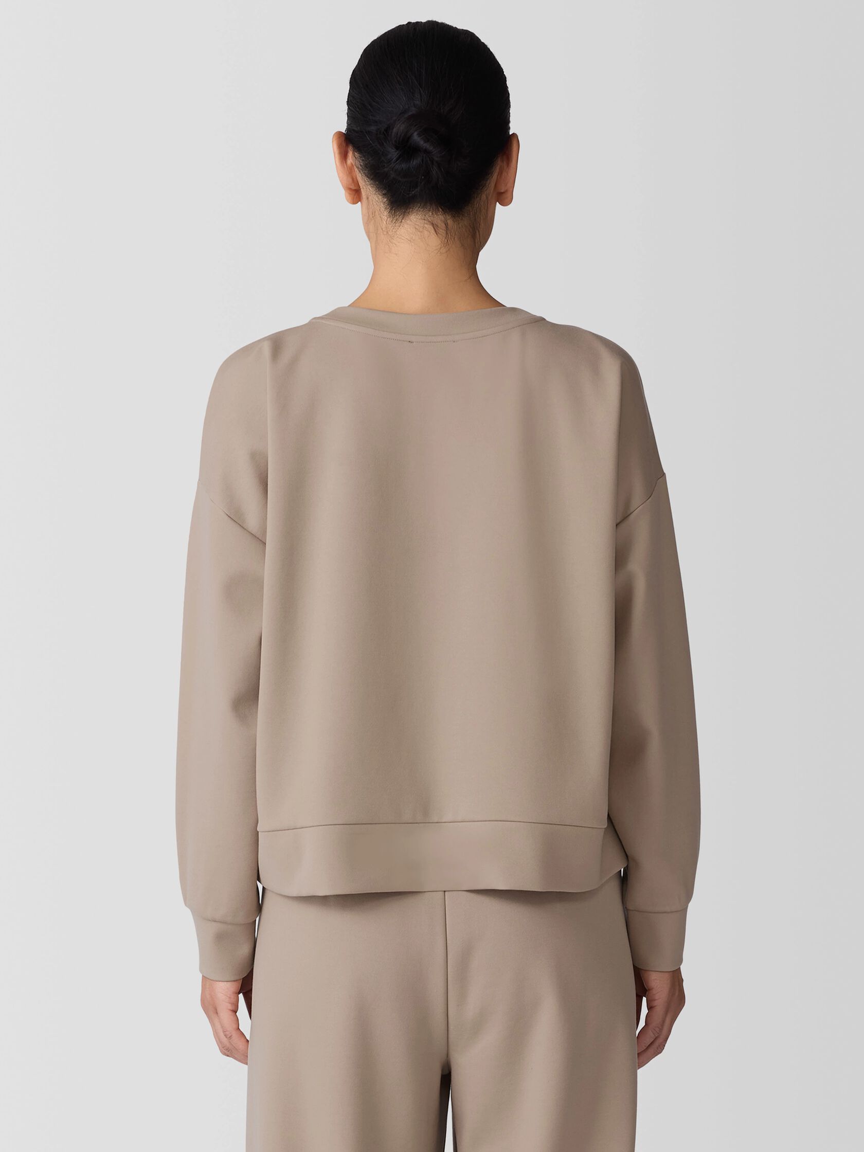 Lightweight Ponte Round Neck Top