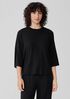 Fine Jersey Column-Sleeve Top
