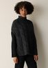 Alpaca Blend Turtleneck Poncho