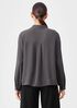 Silk Georgette Crepe Classic Collar Shirt