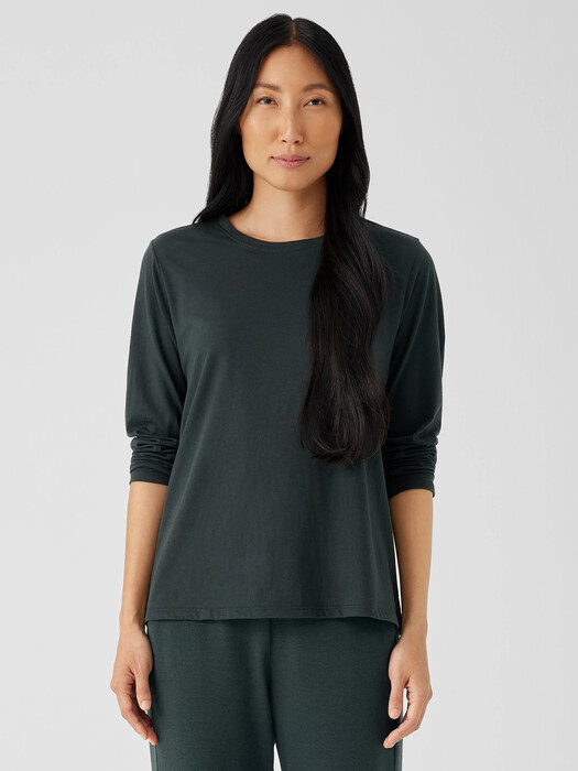 Organic Pima Cotton Jersey Long-Sleeve Tee