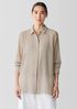 Sheer Silk Georgette Classic Collar Shirt