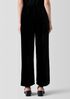 Crushed Velvet Wide-Leg Pant