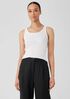 Organic Cotton Stretch Rib Slim Tank
