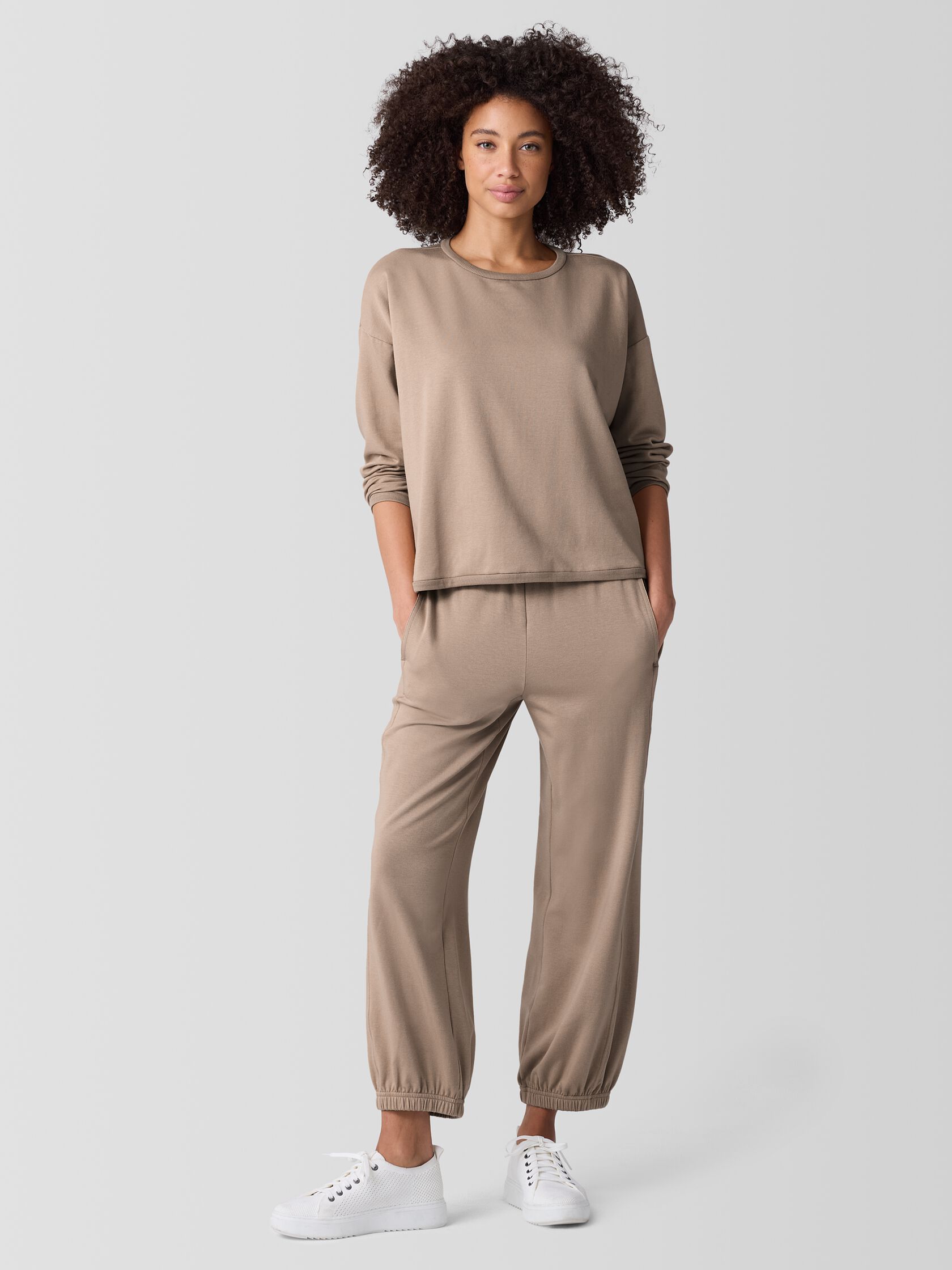 Cozy Brushed Terry Hug Box-Top
