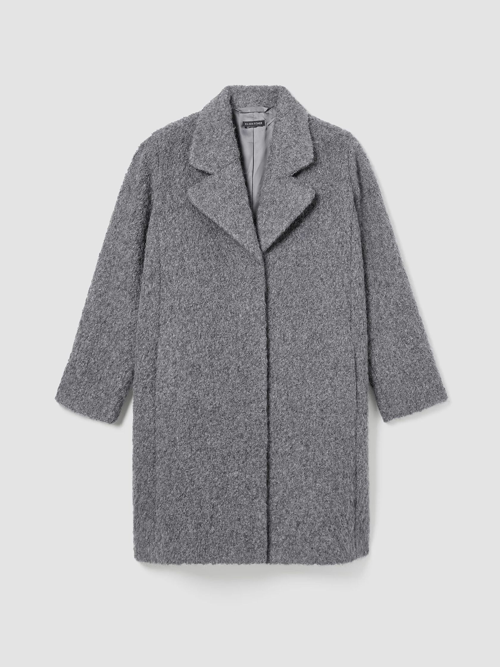 Alpaca Boucle Notch Collar Coat