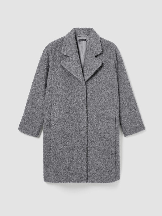 Alpaca Boucle Notch Collar Coat