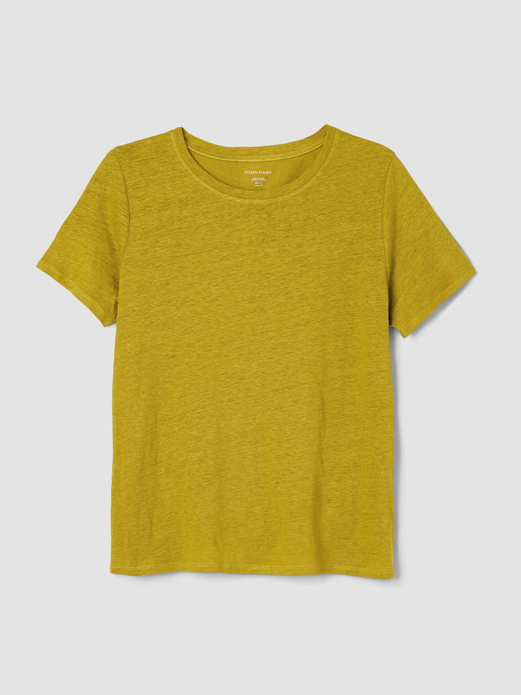 Organic Linen Jersey Crew Neck Tee