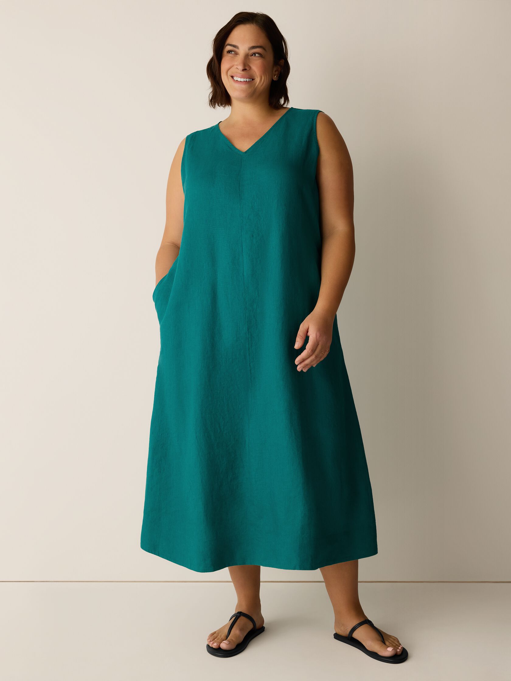 Organic Linen Easy Dress