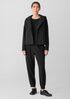 Cozy Brushed Terry Hug Round Neck Box-Top