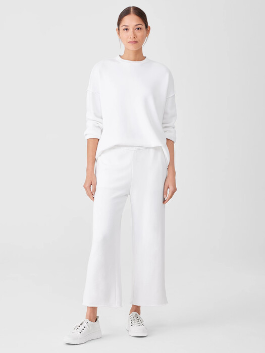 Organic Cotton French Terry Straight Pant