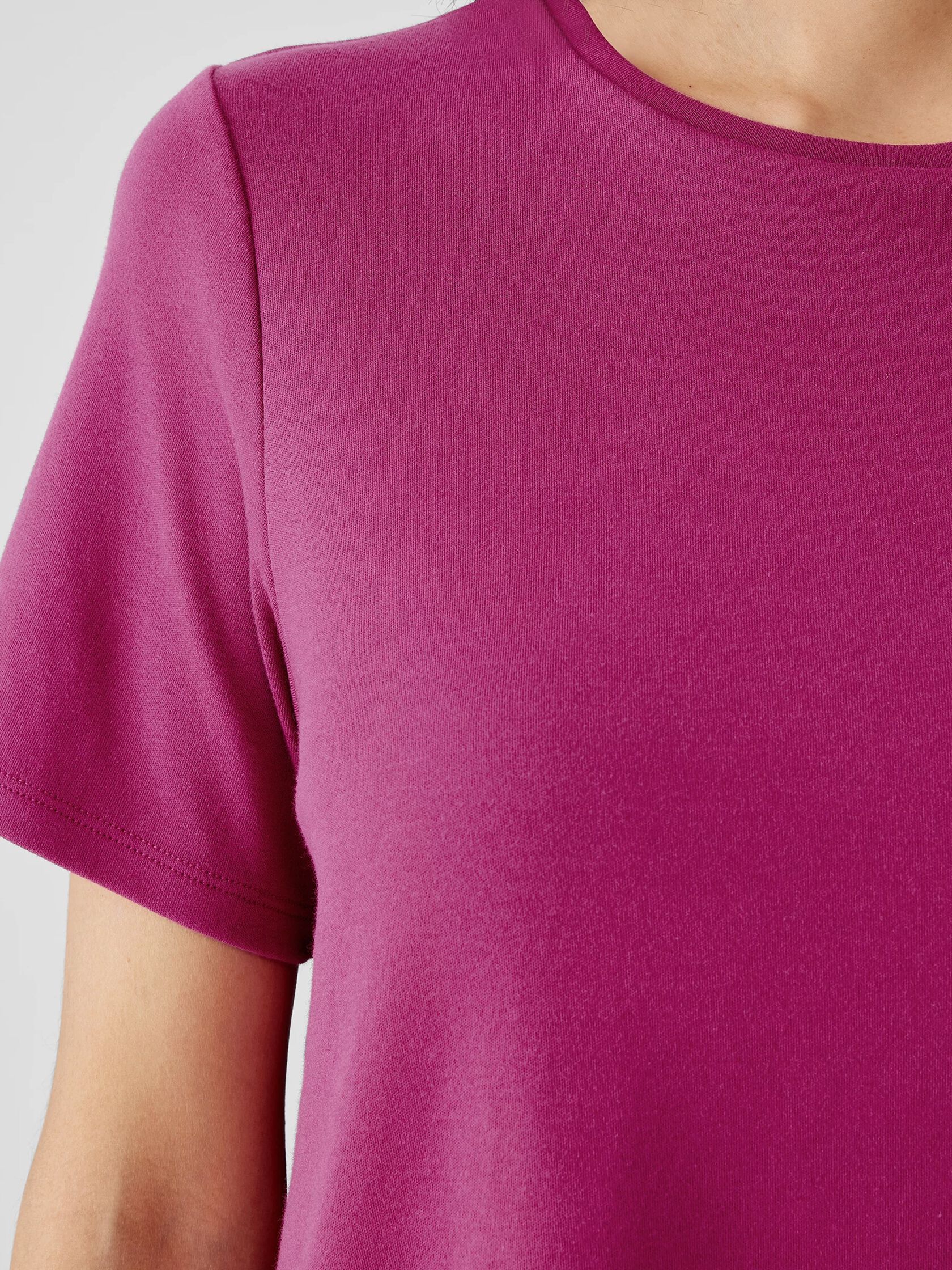 Organic Cotton Interlock Crew Neck Tee