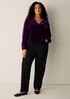 Velvet Band Collar Shirt