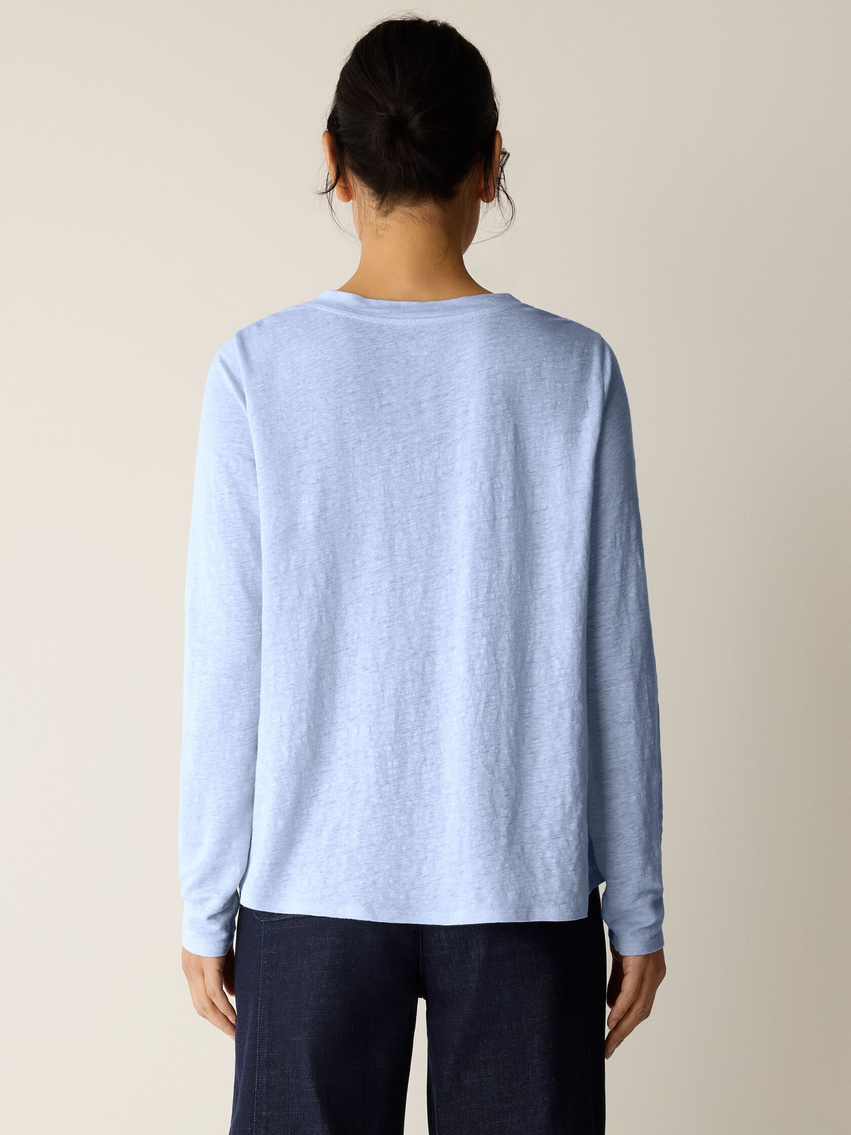 Organic Linen Jersey Long-Sleeve Tee