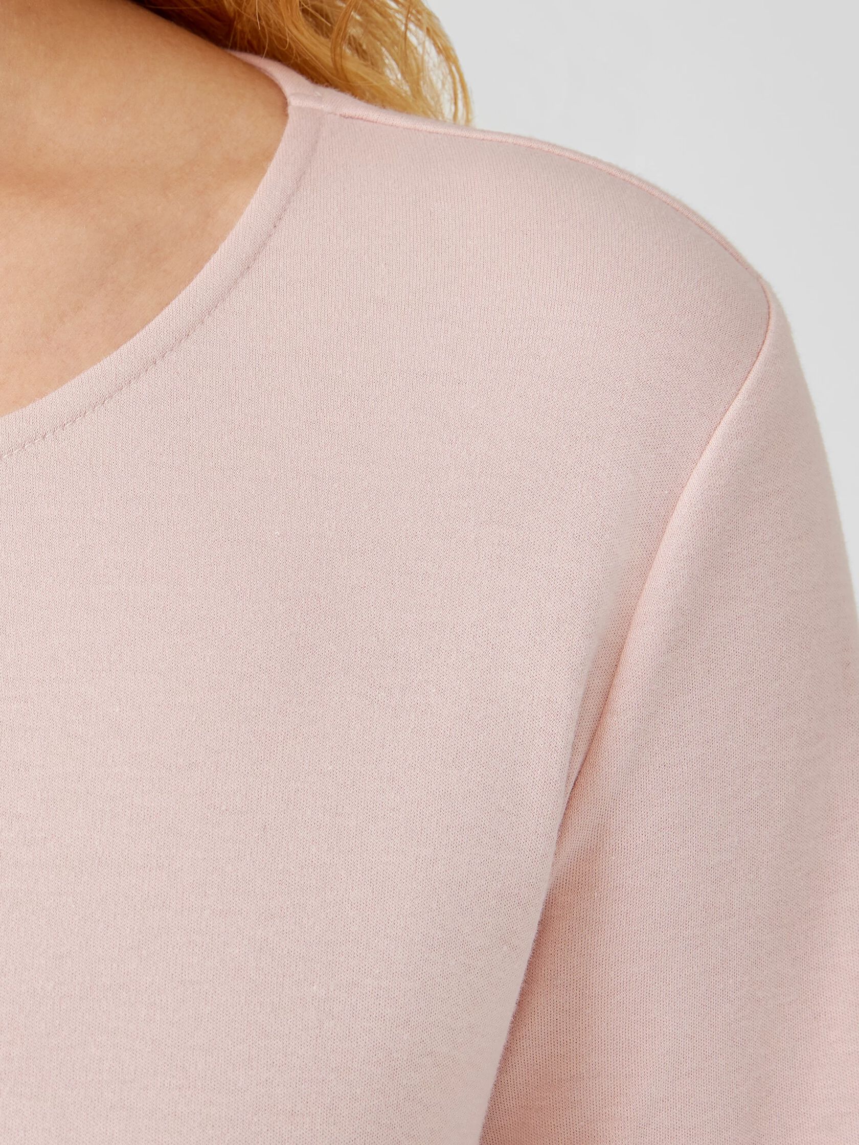 Cozy Organic Cotton Interlock Jewel Neck Top