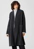 Boucle Wool Knit Long Coat