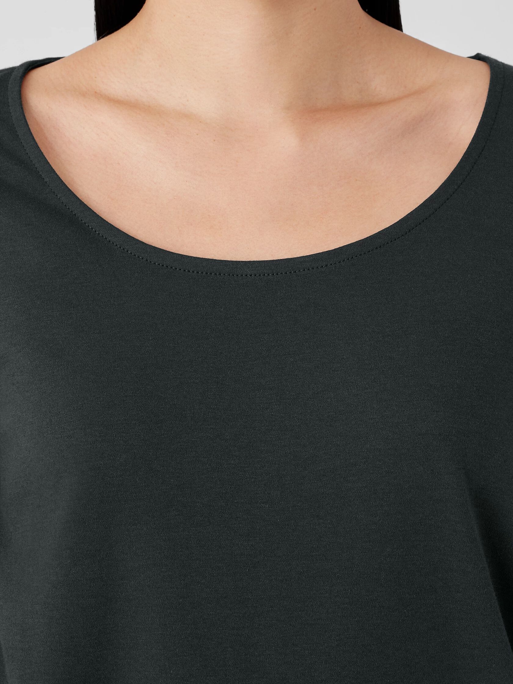 Organic Cotton Interlock Long Sleep Top